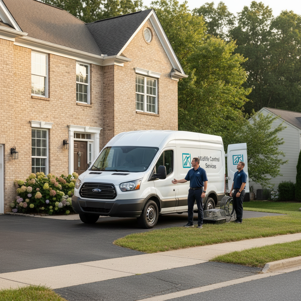Two pest control workers
